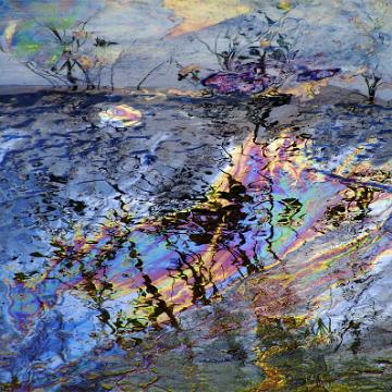 TERRE aux COULEURS de L'ARC-EN-CIEL-190x100cm