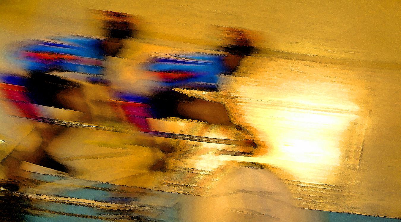 BLUEREDOR acrylique sur toile 50x90cm