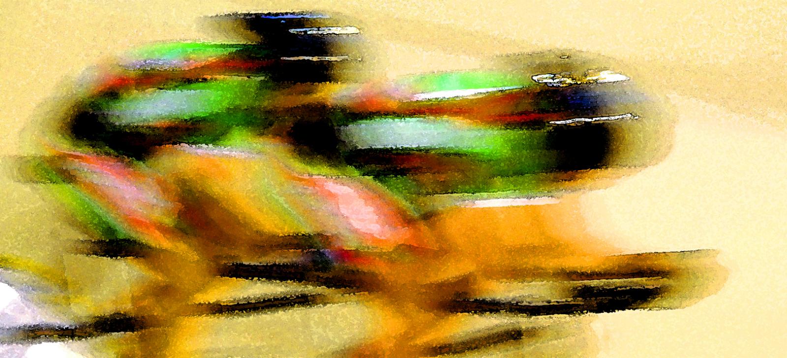 ITALIAN SPEED acrylique sur toile 50x110cm